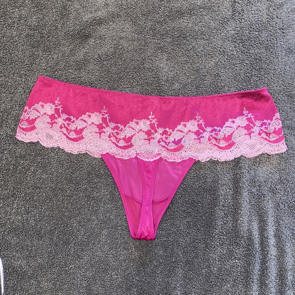 Women’s Wacoal Lace Affair thong panties NWOT XL/8 - Picture 2 of 8